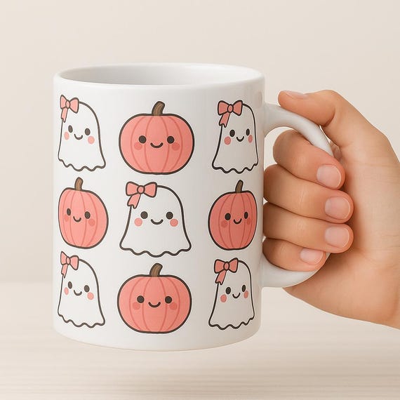 Cute Halloween Ghost Mug