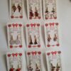 s-l1600.jpg Christmas Earrings, stocking fillers Gingerbread Santa Candy Cane Reindeer |